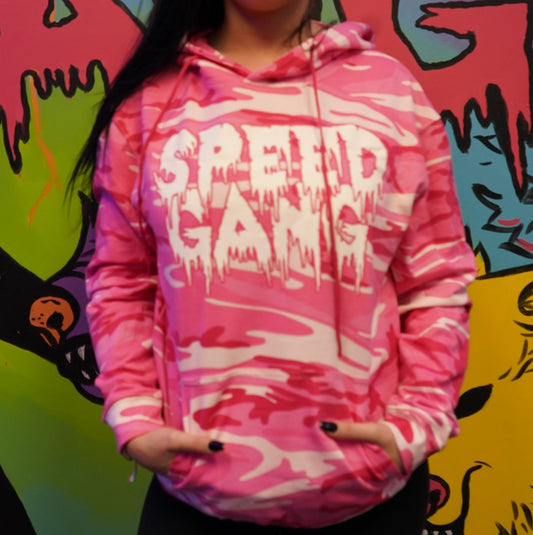 Speed Gang Pink Camo 616 (Hoodie) [Front & Back]
